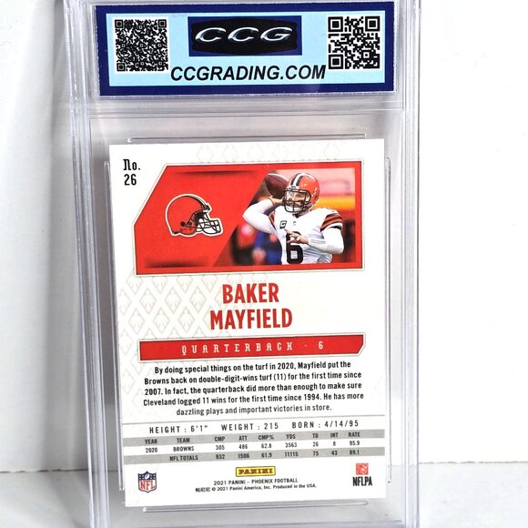 Baker Mayfield NFL Football Card 2021 Panini Phoenix No. 26 - Picture 2 of 2